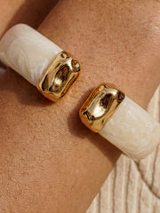 Carved Relic Resin Cuff Bracelet