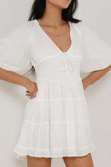 Little Runaway Mini Dress in White FINAL SALE