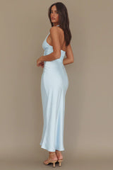 Elsa Halter Maxi Dress Ice Blue