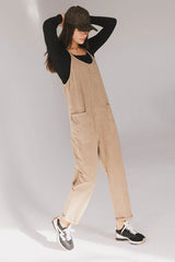 Bram Overalls in Taupe FINAL SALE