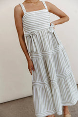 Caroline Striped Midi Dress FINAL SALE