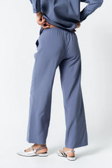 Tacie Wide Leg Pants in Blue