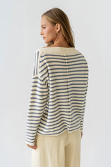 Amberly Striped Oversized Sweater