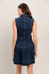 MADE TO FLATTER DENIM MINI DRESS FINAL SALE