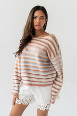 Nicole Striped Knit Sweater