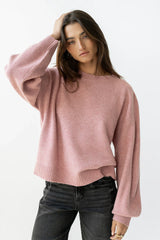 Josey Oversized Sweater in Pink FINAL SALE