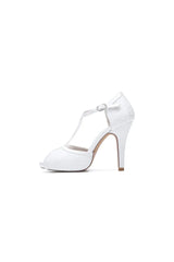 Peep Toe High Heel Shoes Ankle Strap