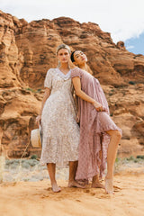 Bailey Lace Dress in Rose FINAL SALE