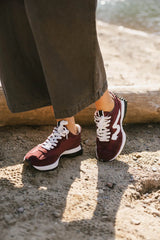 Steve Madden Campo Sneakers in Burgundy FINAL SALE