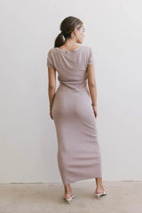 Ariah Ribbon Trim Sweater Dress in Lavender FINAL SALE