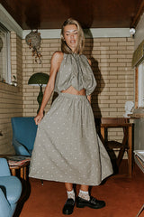 Jozie Polka Dot Midi Skirt FINAL SALE