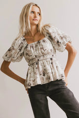 Arden Floral Tie Blouse FINAL SALE