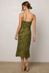 Cyrus Textured Midi Dress FINAL SALE
