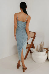 Maxine Denim Midi Dress FINAL SALE