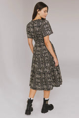 Sandra Smocked Waist Midi Dress FINAL SALE