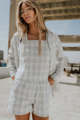 Viola Plaid Button Up