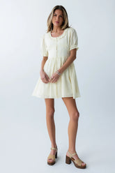 Jennie Mini Dress in Cream