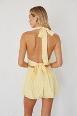 Lulu Halter Backless Romper