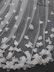 Exquise 3D Flower Lace Cathedral Veil Bridal Veil Wedding Veil