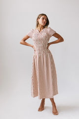 Erin Smocked Maxi Dress in Red FINAL SALE