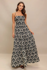 Hazelwood Garden Maxi Dress Black Ivory