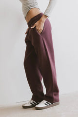 Ezra Sweatpants in Burgundy FINAL SALE