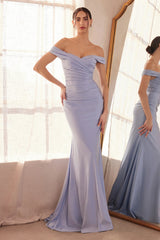 Tinsley Gown Stretch Off the Shoulder Dress