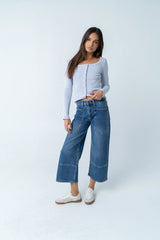 Pura Knit Top in Blue
