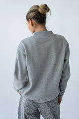 Marie Oversized Sweatshirt in Grey
