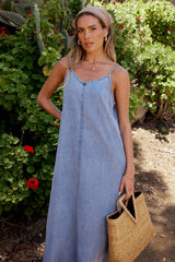 Bryce Denim Midi Dress FINAL SALE