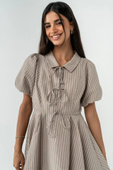 Marta Striped Bubble Dress