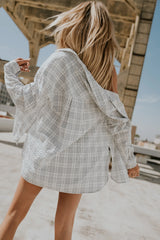 Viola Plaid Button Up