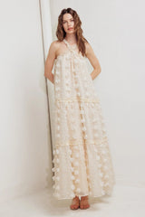 CLOUD NINE CROSS FRONT MAXI DRESS FINAL SALE