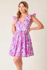 BETTER WITH YOU PINK BLUE MINI DRESS