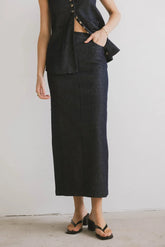 Miriam Denim Maxi Skirt FINAL SALE