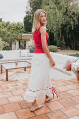 Harlow Embroidered Maxi Skirt