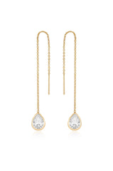 Barely There Chain and Crystal Dangle Earrings