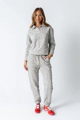 Patricia Collared Sweatshirt in Leopard FINAL SALE