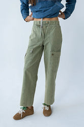 Kirsty Straight Leg Pants in Green
