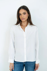 Tacie Button Up in White