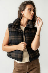 Brielle Puffer Vest in Navy FINAL SALE