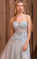 A1478 Weaving Ivy Beaded Gown ANDREA LEO