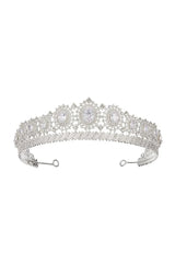 Silver Rhinestone Queen Crown