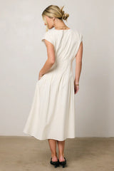 Isla Midi Dress in Off White