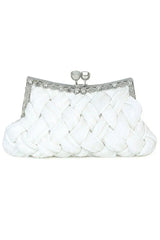 Glamourous Silk With Crystal Rhinestone Glitter Adjustable Wallets Accessories