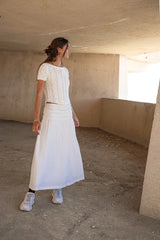 Jane Sweater Top in Ivory FINAL SALE
