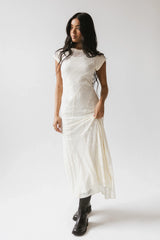 Kameron Lace Maxi Dress in Cream