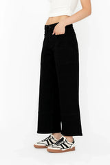 Mylah Wide Leg Jeans in Black