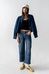 Mylah Wide Leg Jeans in Medium Wash