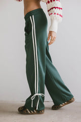Astrid Track Pants in Green FINAL SALE